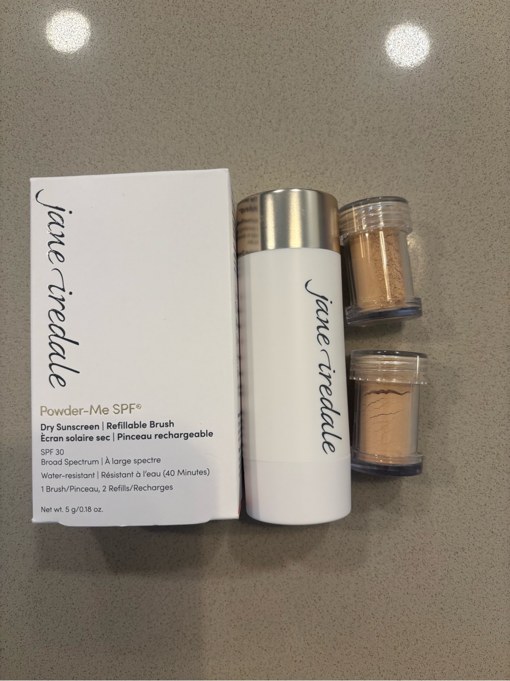 jane iredale Powder-Me SPF 30 Dry Sunscreen Brush and refills